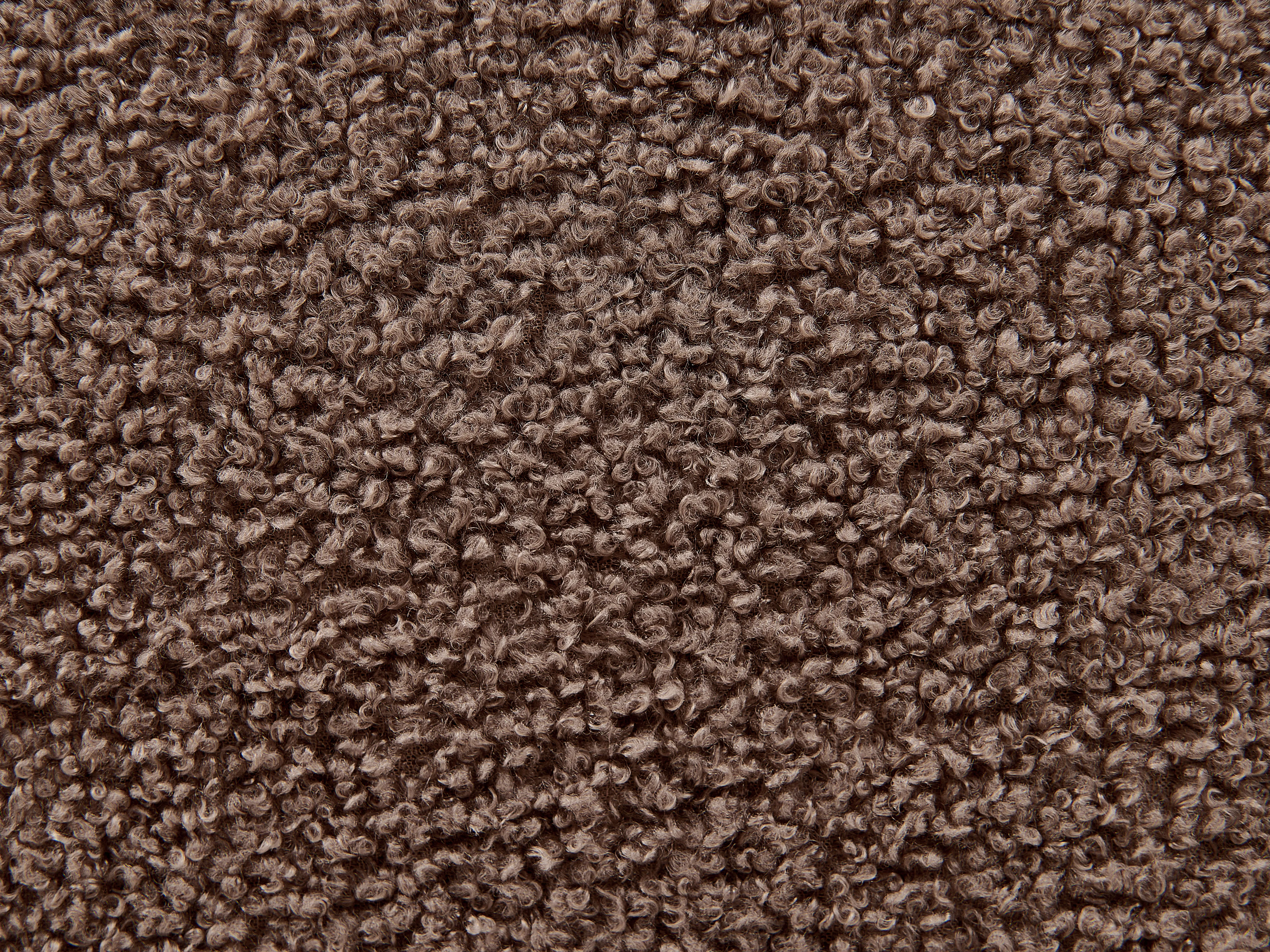 Bed Bouclé VALOGNES 180 x 200 cm Bruin