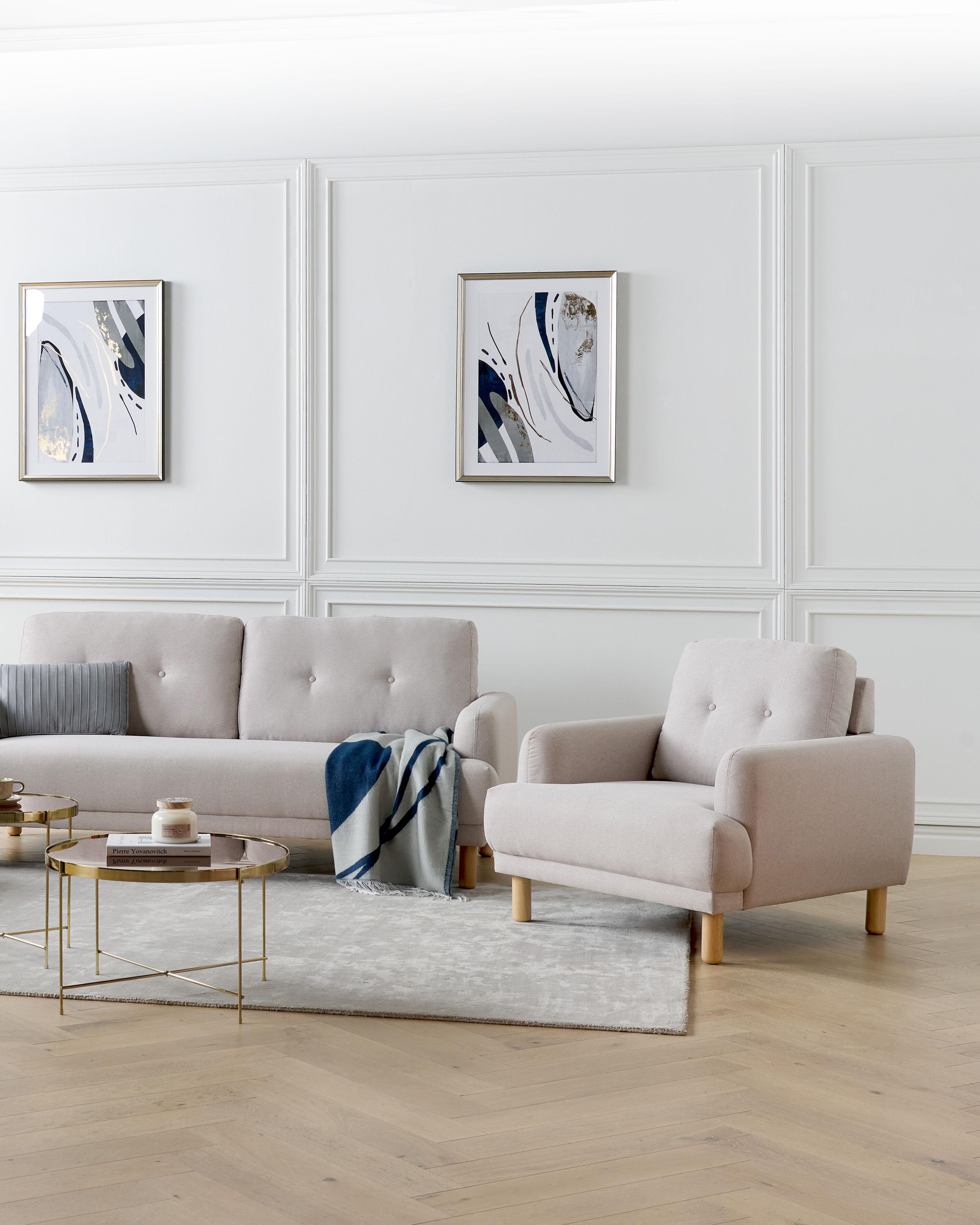 Fauteuil TUVE Stof Taupe