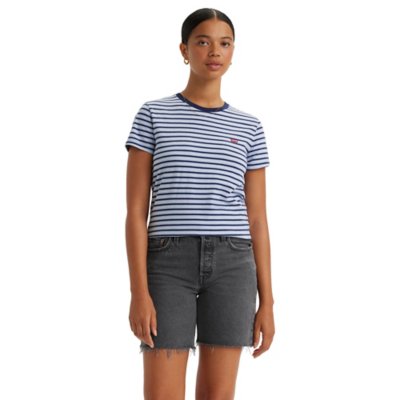 Tee-shirt à manches courtes femme Perfect 0292 Tea Stripe Brunner LEVIS