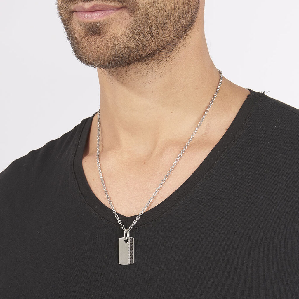Collier Lovaina Acier Blanc
