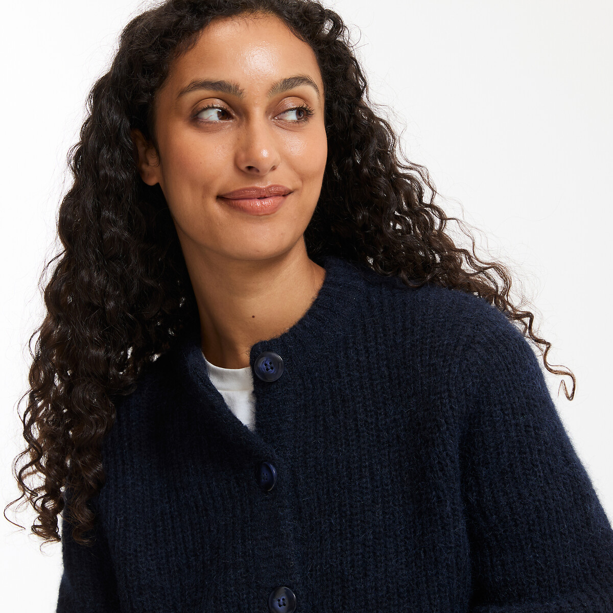COLEÇÕES LA REDOUTE<br>Colete em malha mista de alpaca, Assinatura AMBROISE