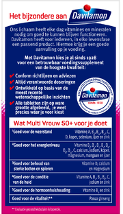 Davitamon Davita Multi Vrouw 50 Plus - extra D3 60TB