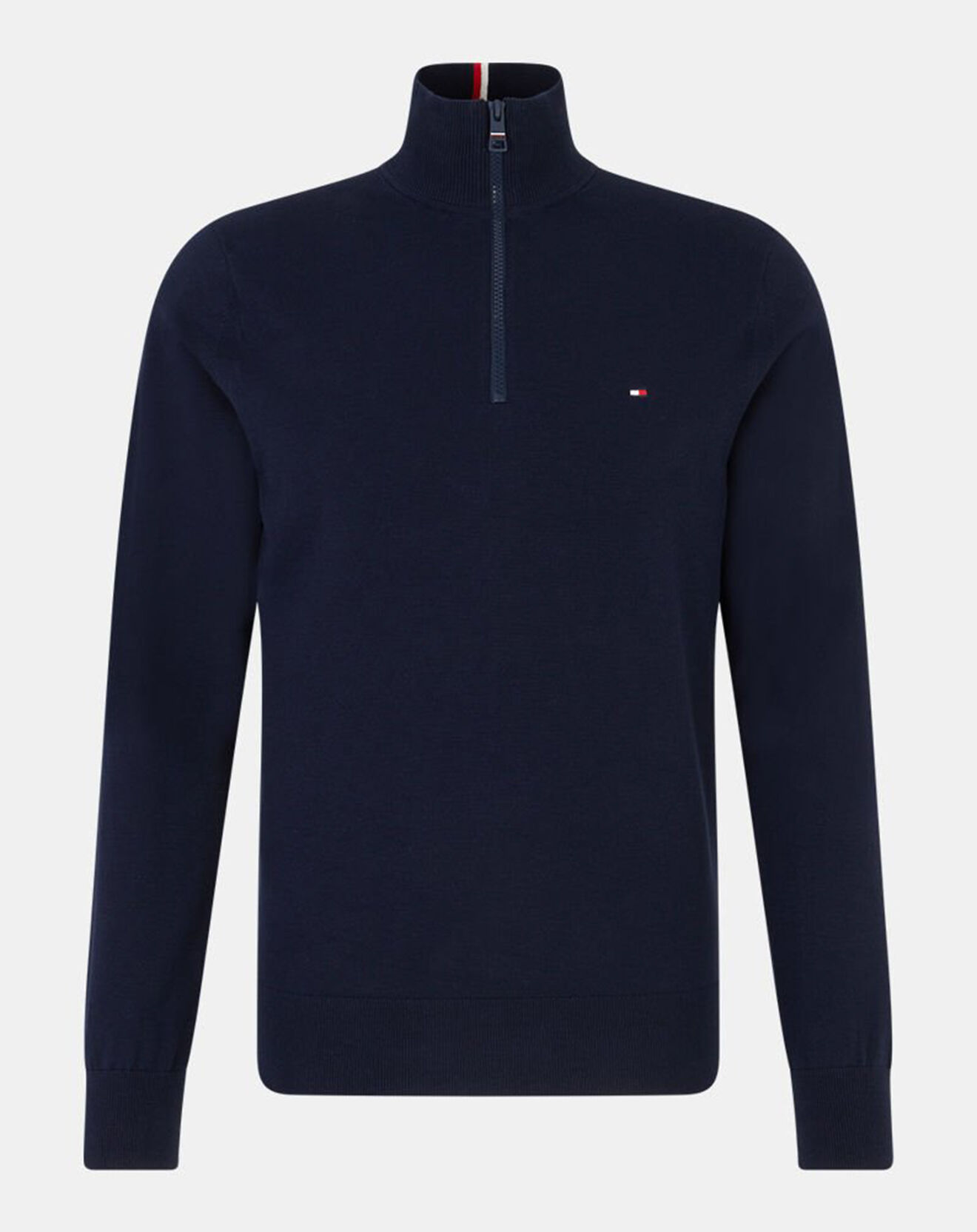 Tommy Hilfiger Pull 1985 col zippé bleu marine