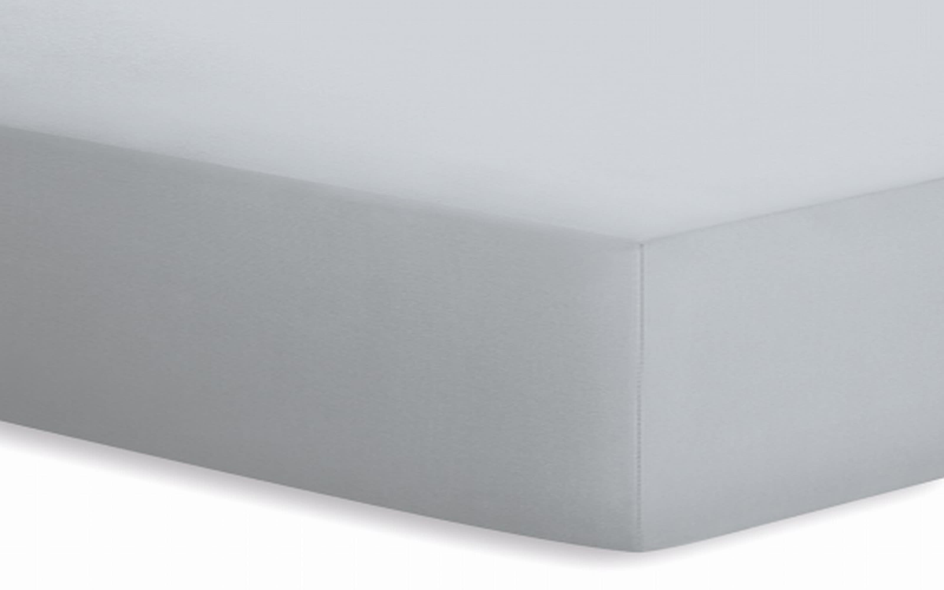 Spannbetttuch Basic, silber, 180 x 200 x 20 cm
