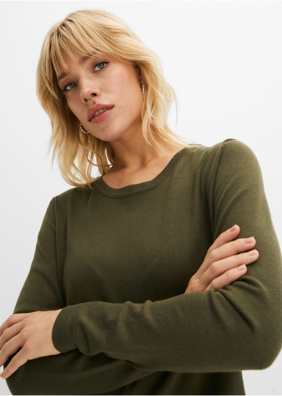 Pull avec empiècement jupe avec viscose