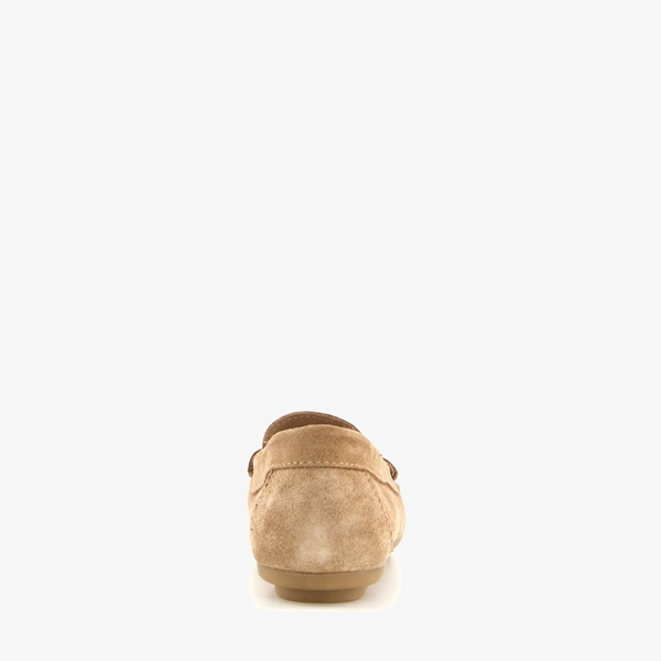 Hush Puppies leren dames mocassins taupe