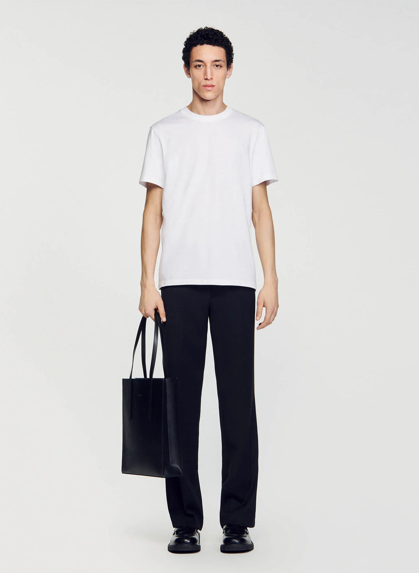 Tee-shirt col rond en coton | Blanc