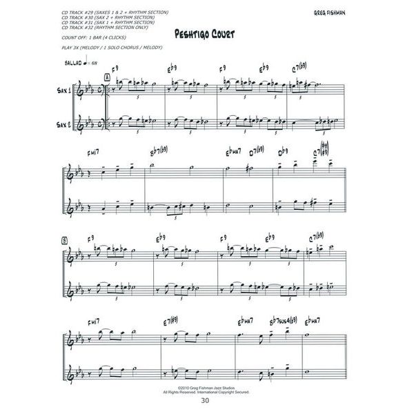 Greg Fishman Jazz Jazz Saxophone Duets 3