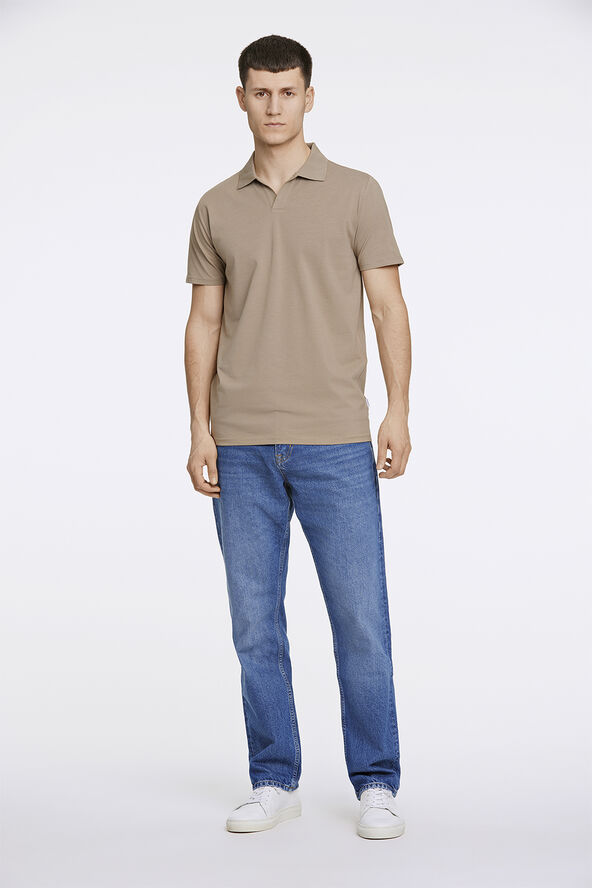 Lindbergh Stretch polo shirt S/S Sand