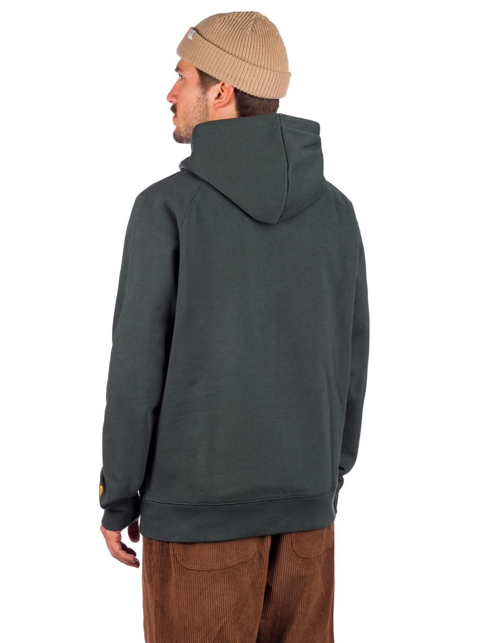 Carhartt WIP Chase Hoodie dark teal/gold