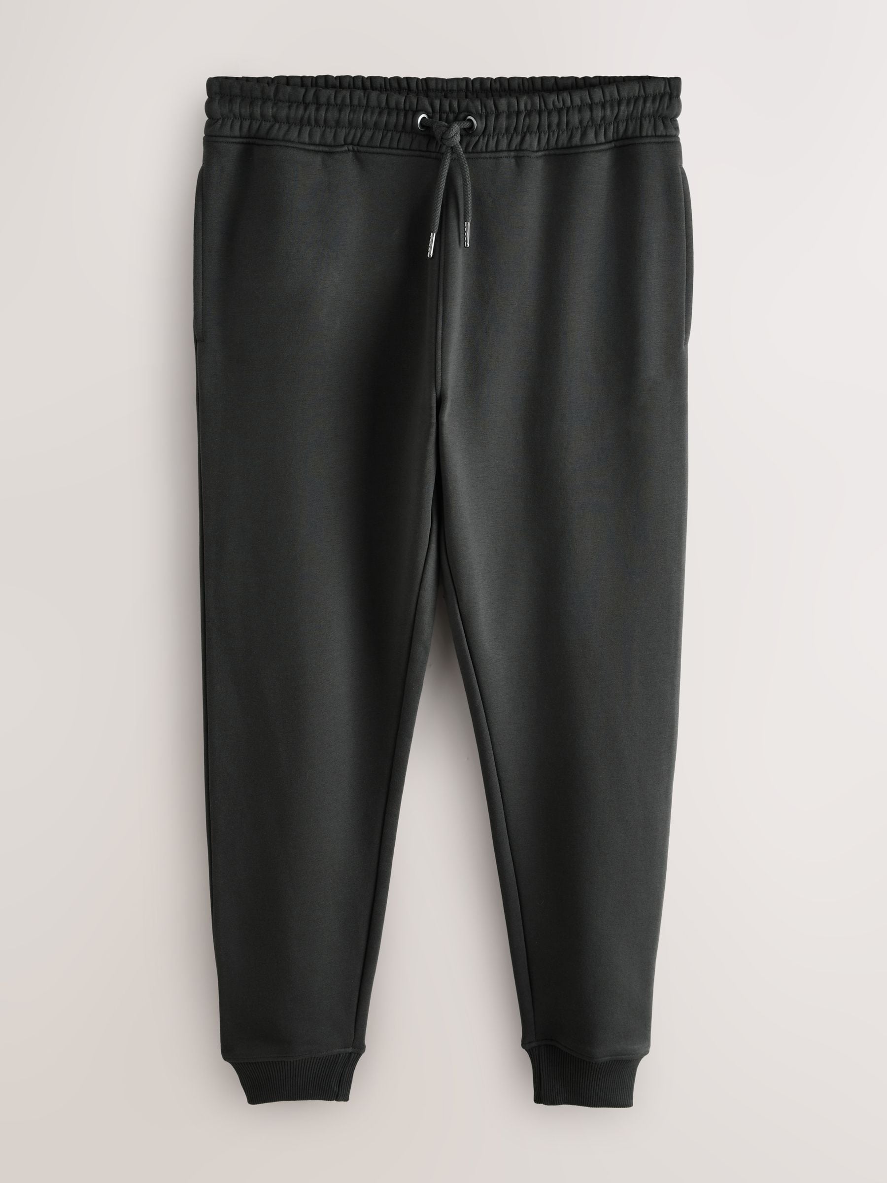Zwart/leigrijs/kakigroen - Verpakking van 3 slim-fit jersey joggingbroeken met hoog katoengehalte