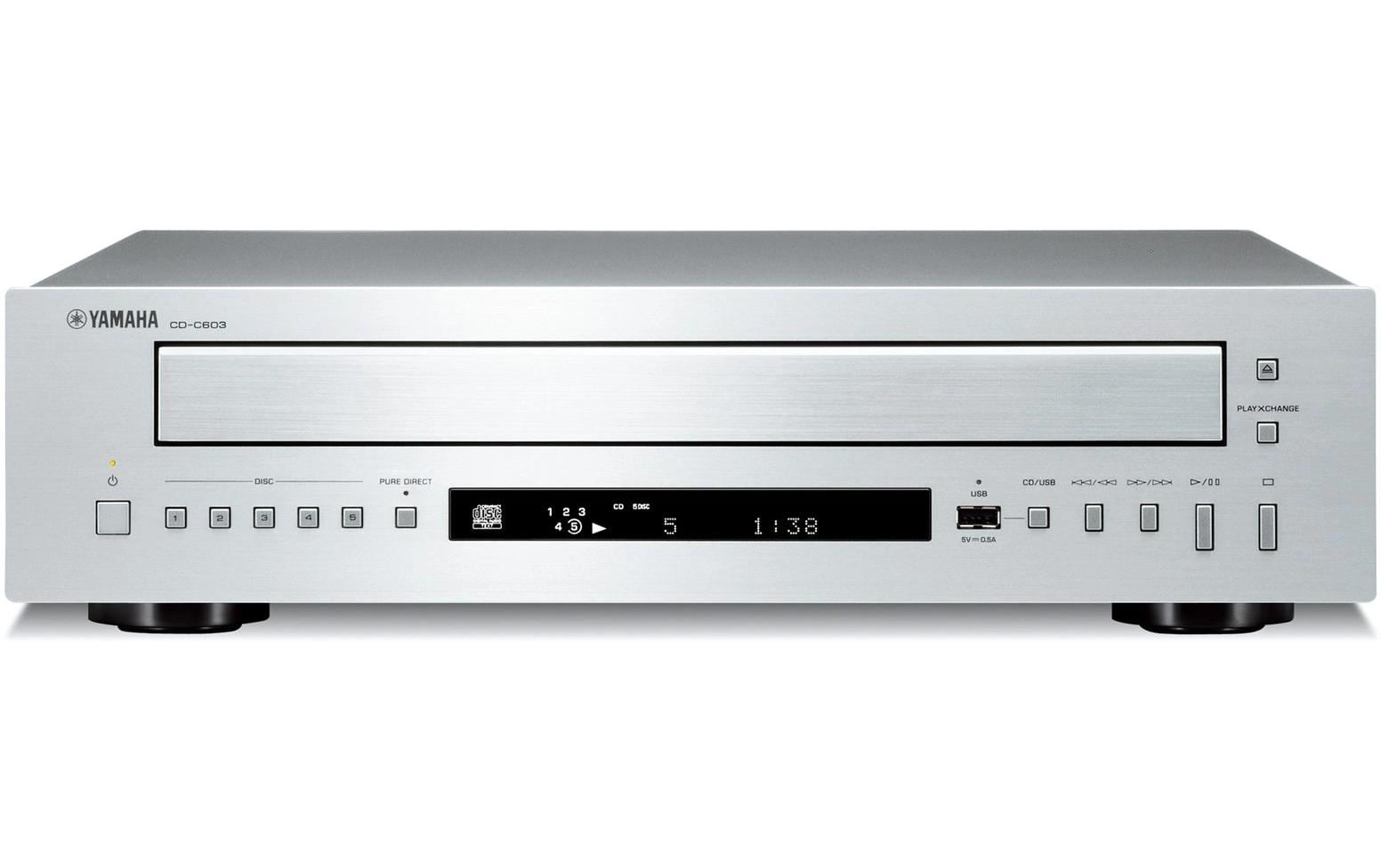 CD-Wechsler CD-C603 Silber<br>CD-Wechsler für 5 CDs mit Pure Direct-Funktion