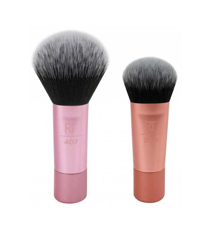 Real Techniques - Mini Base & Blush Brush Duo - 407 + 200