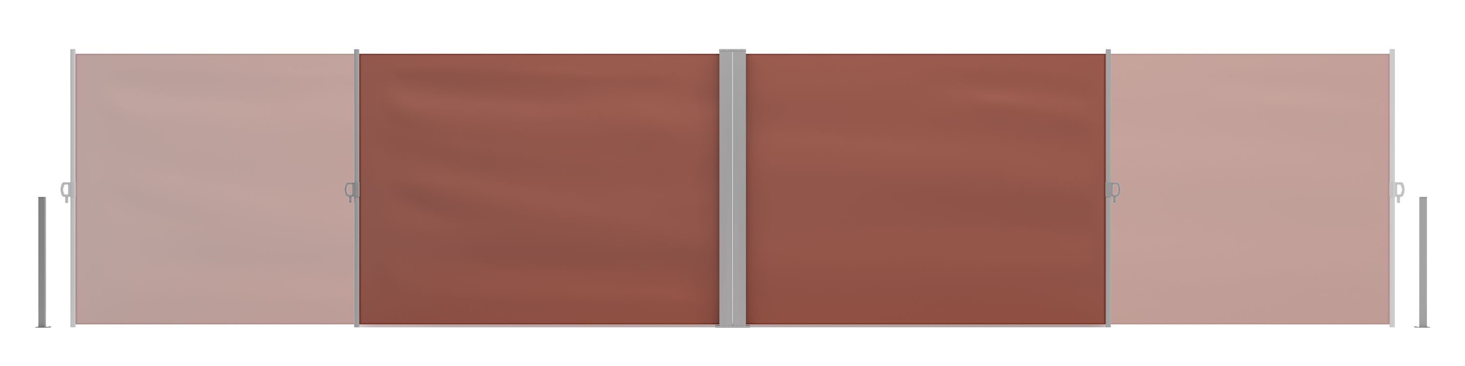 Doppelseitenmarkise 160 x 800 cm braun