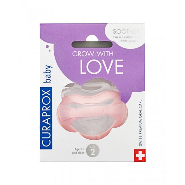 Curaprox Baby Chupeta Silicone Azul T2 (18-36 meses) Rosa