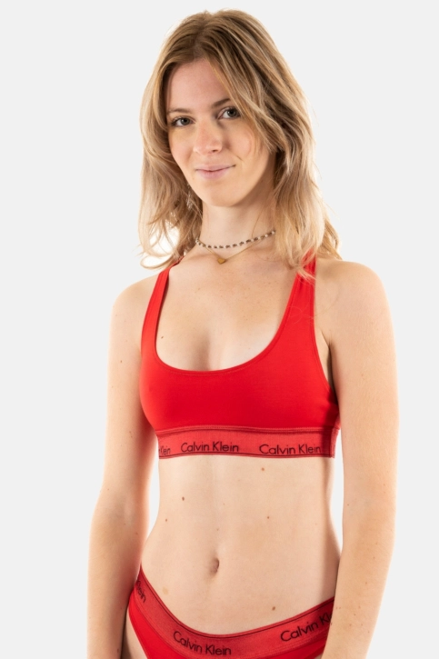 Brassieres calvin klein jeans unlined bralette xat rouge
