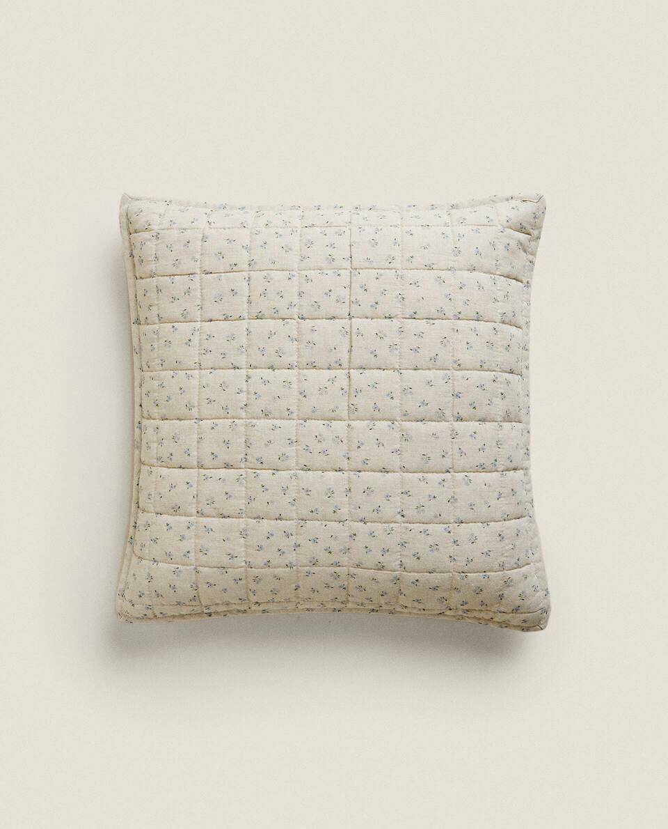 CAPA DE ALMOFADA COM ESTAMPA FLORAL