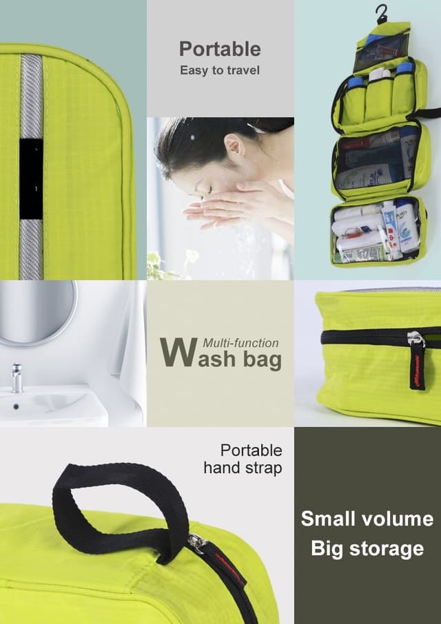 Foldbar toilettaske