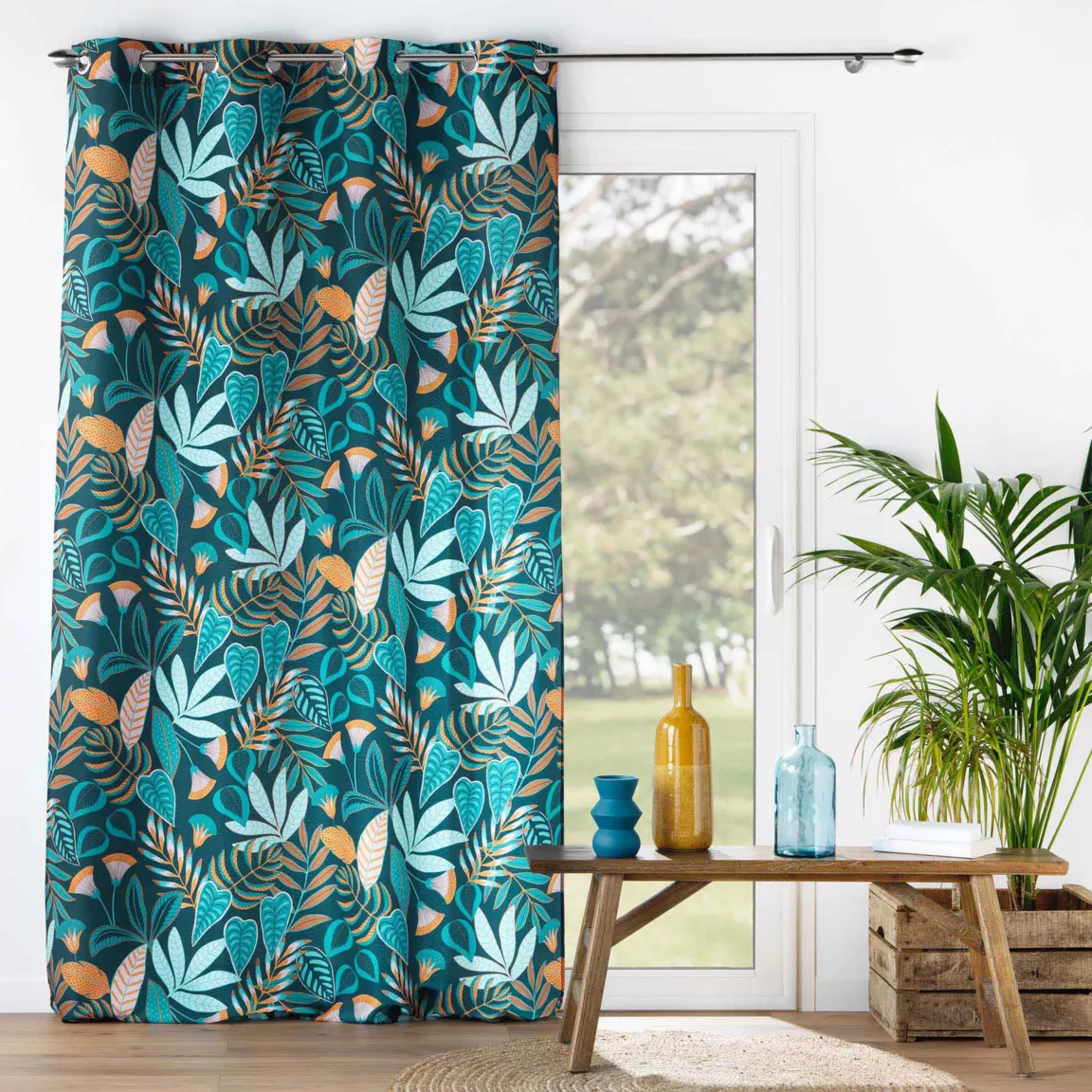 Rideau oeillets (140 x 260 cm) Tilda Vert
