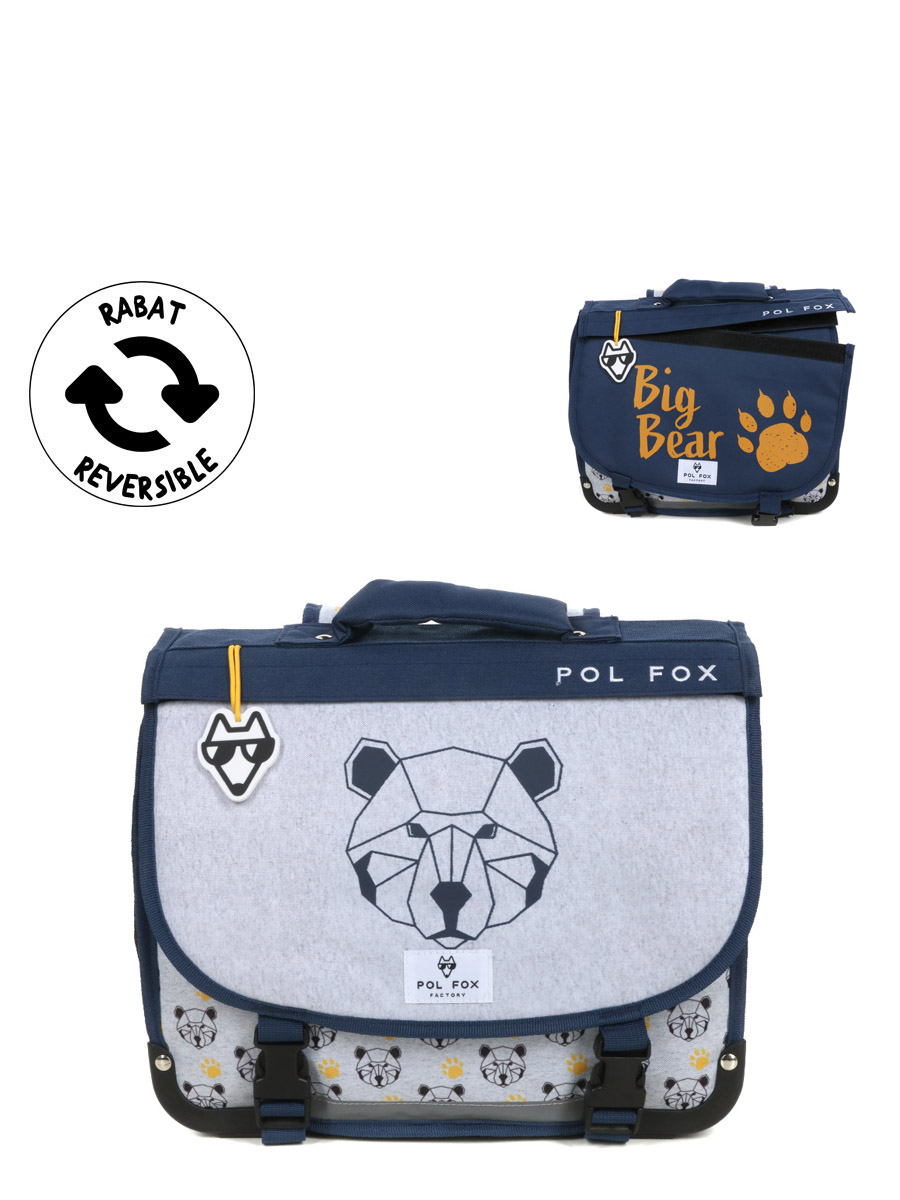 Cartable RÀversible Pol Fox Bear 35 cm