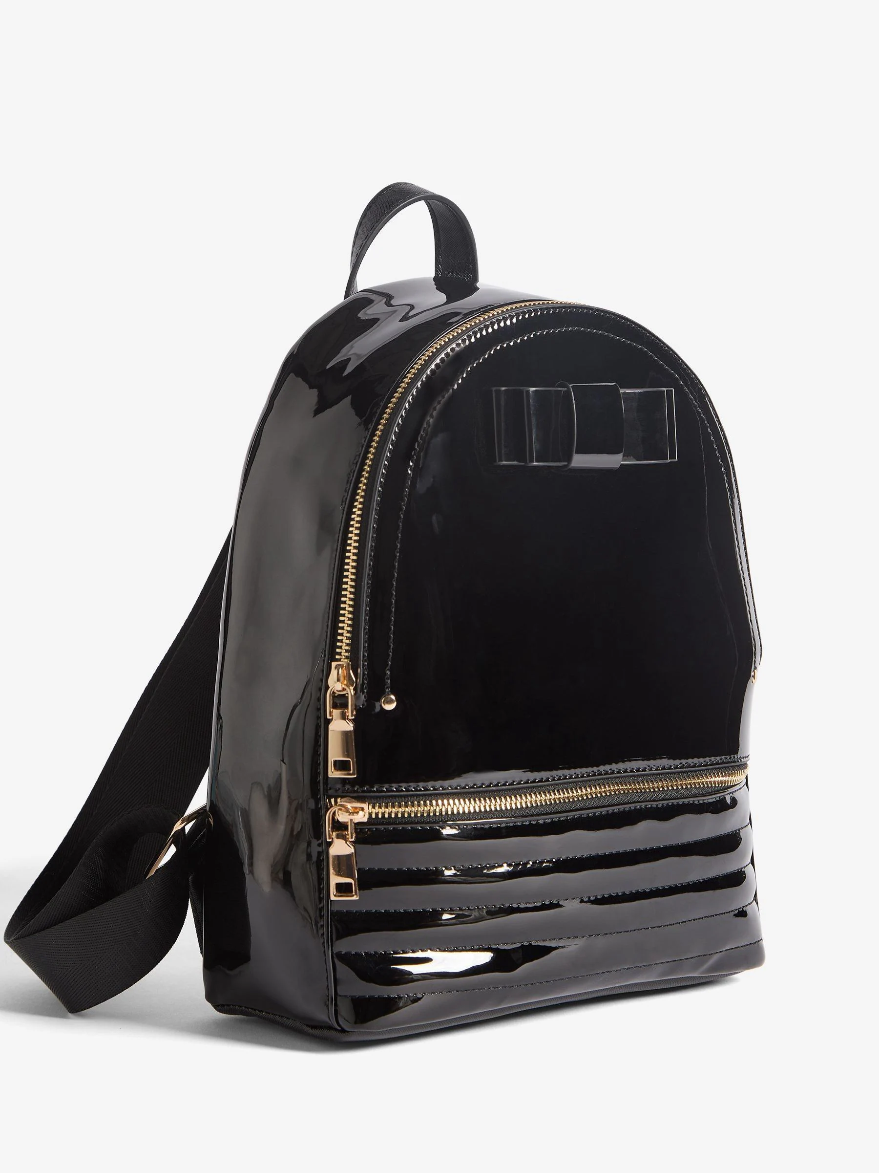 Zwart - Lipsy Bow Detail School Backpack