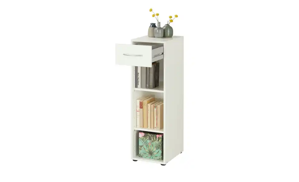 Regal Multischrank-System 30 cm 98 cm Weiß