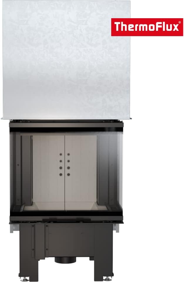 ThermoFlux Kamineinsatz TFA9-HLRF 60/40 | 3-seitig, Guillotine | 9 kW