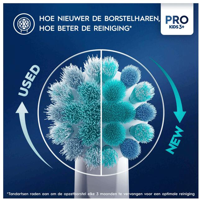 Oral-B Pro Kids Disney Spiderman Opzetborstels 4 Stuks
