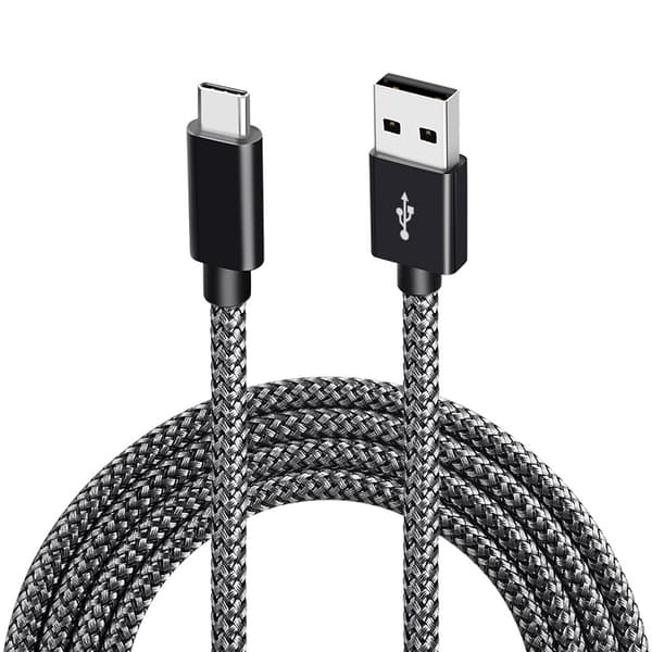 INF USB 2.0 til USB C-kabel 3A hurtiglading Sort  2 m
