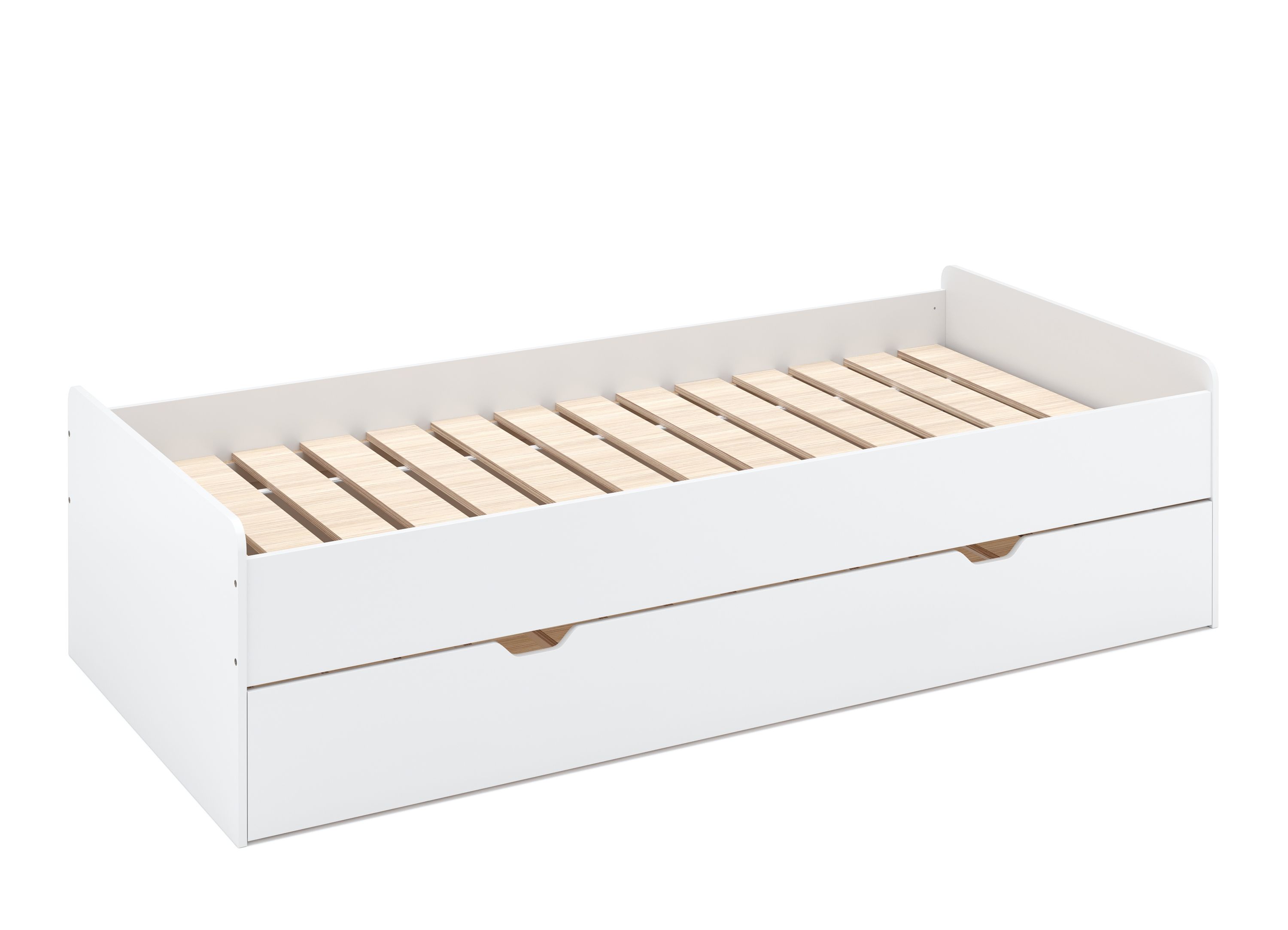 Ausziehbett TALA 90 x 200 cm weiss