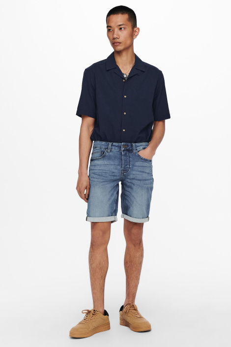 Only & Sons blauwe heren korte broek