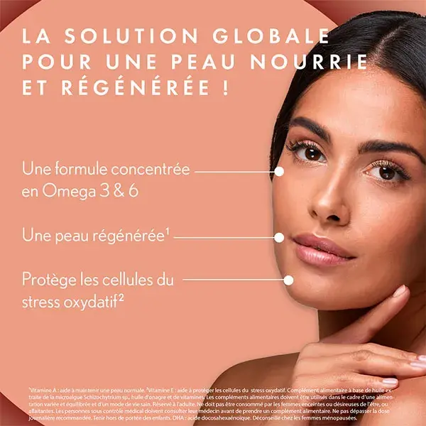 Suplemento alimentar Oenobiol Derma Expert Ômega 3 e 6 - 30 cápsulas vegetais