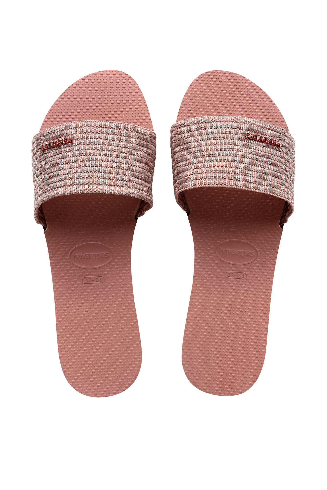 Chinelo Hav. You Malta Metálico - rosa