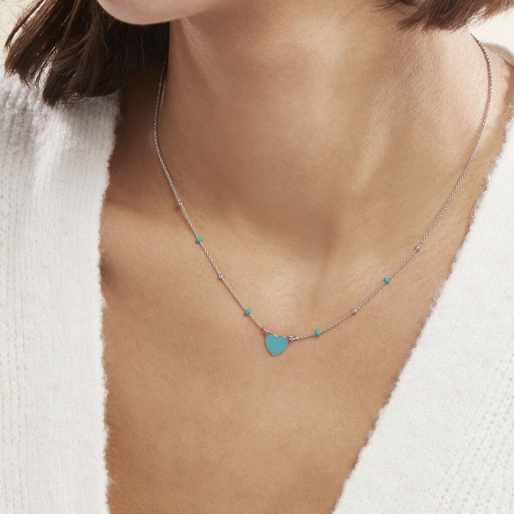 Collier Argent Blanc Augustine