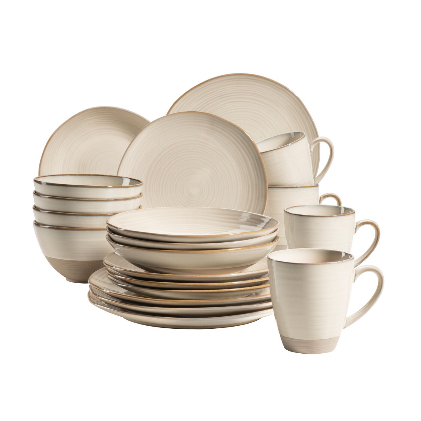 Angela BrudererGeschirrset beige «Nottingham» 20-teilig