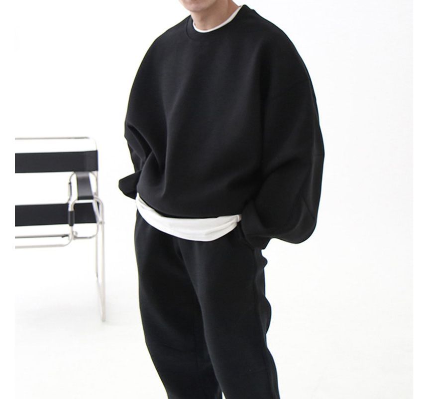 Okwano - Sweatshirt met ronde hals en elastische taille