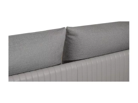 Canapé 2 places en tissu BOSEO - Taupe