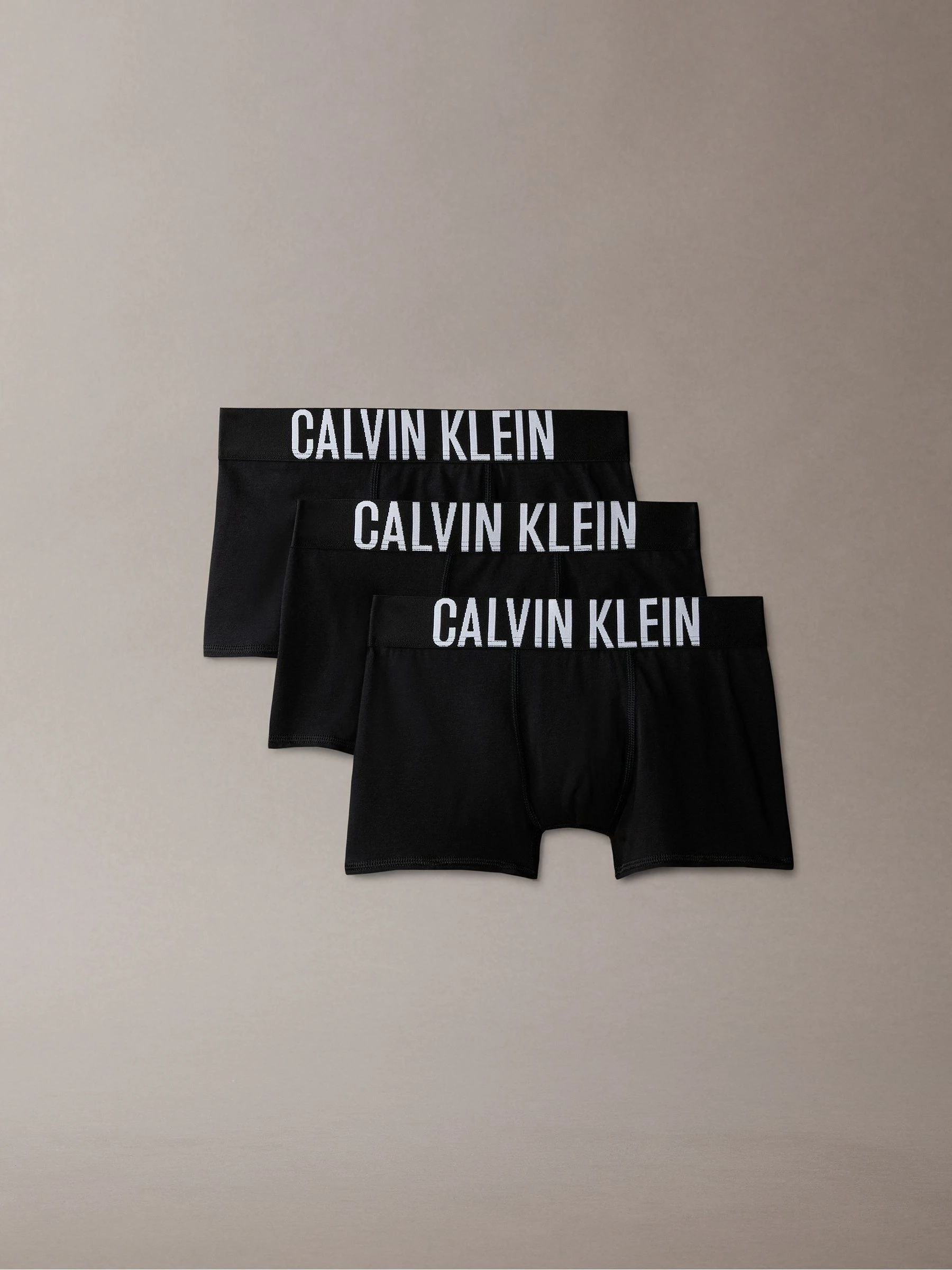 Zwart - Calvin Klein 3 Pack Boys Trunks Intense Power