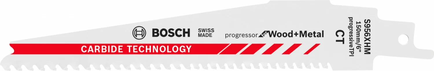 Bosch 2608653099 / S 956 XHM Reciprozaagblad - 150 x 10/12/14TPI - Hout/Metaal - Carbide
