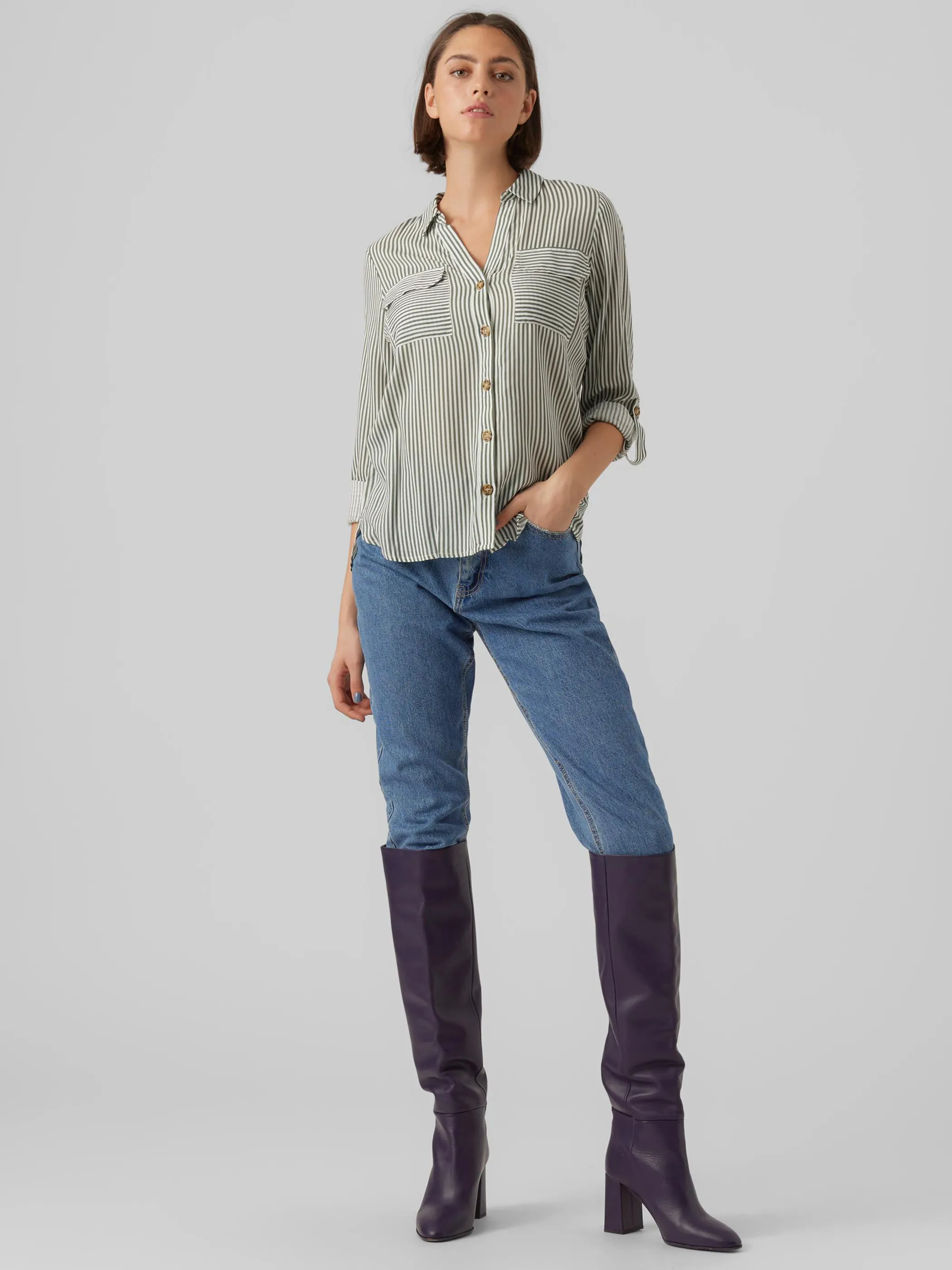 Vero Moda VMBUMPY L/S SHIRT NEW Bluse