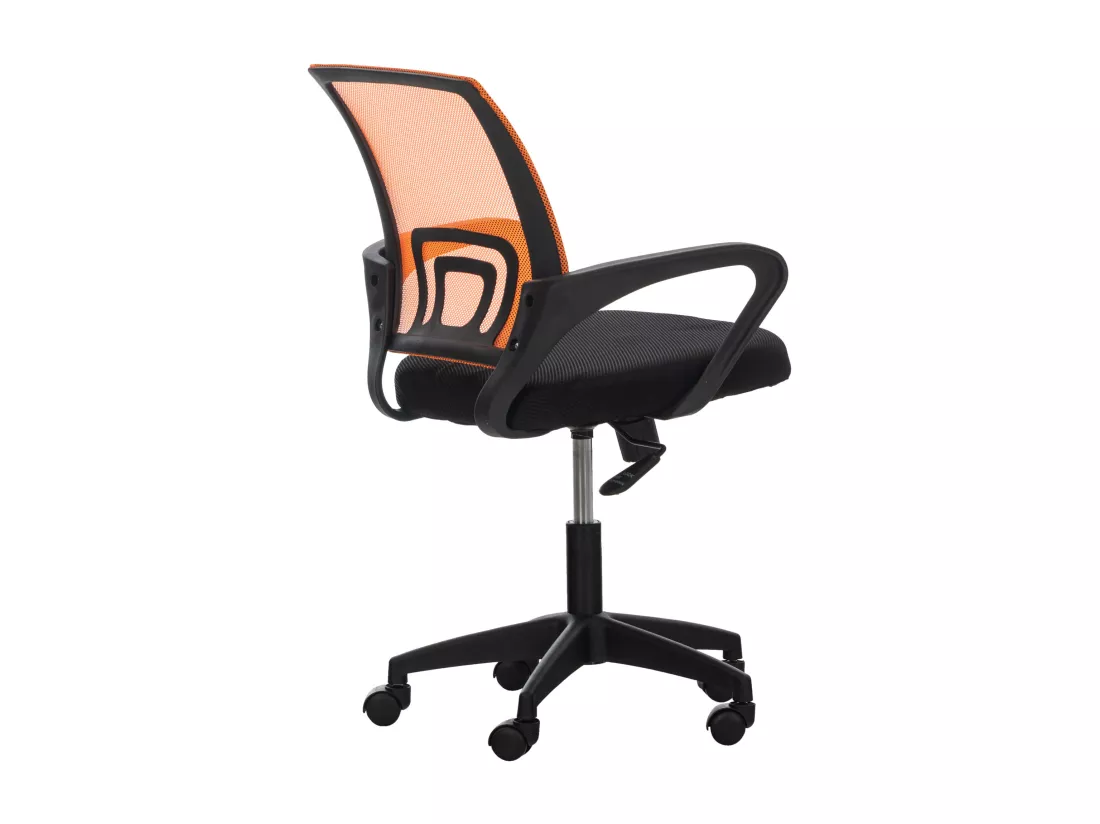 Chaise de bureau - Microfibre & Plastique - Orange - Auburn