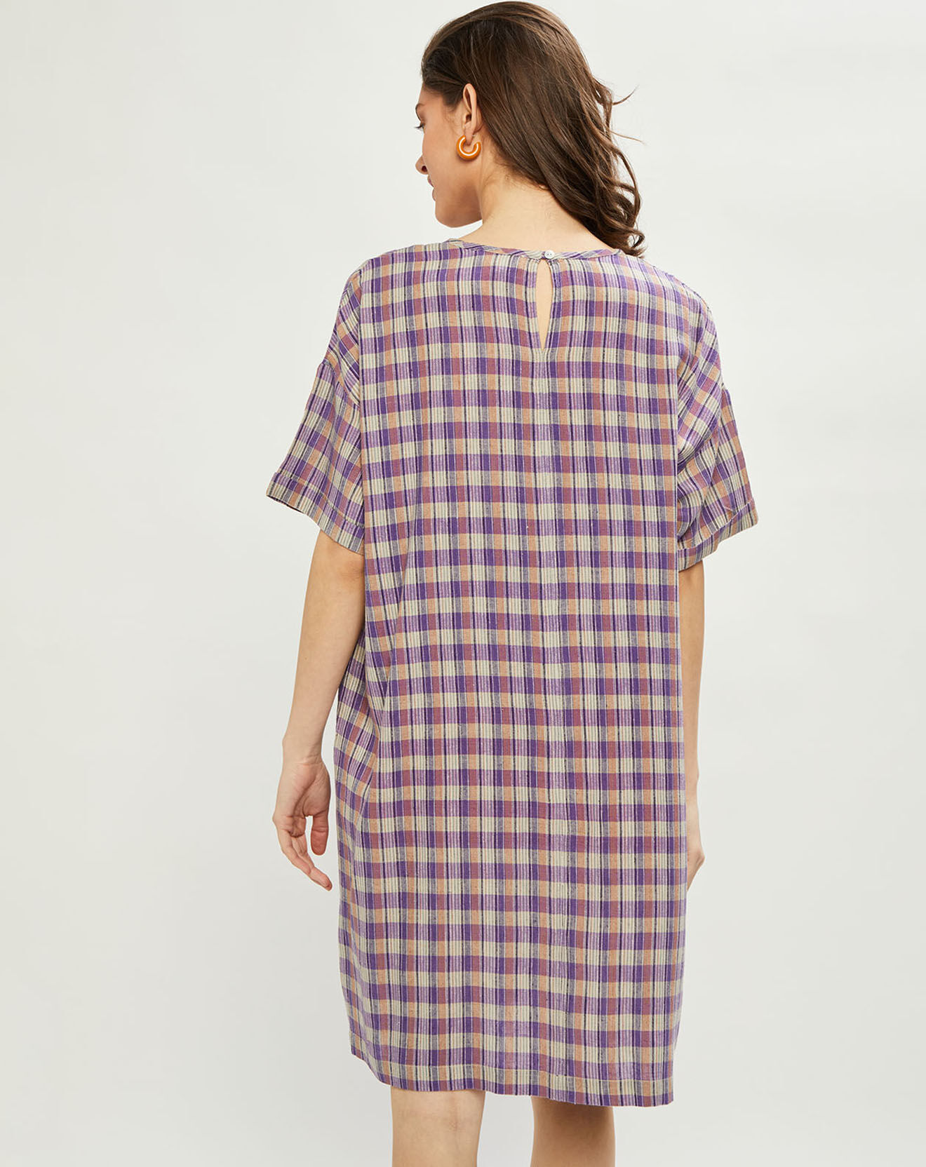 Harris Wilson Robe 100% Soie Cesarina car violette