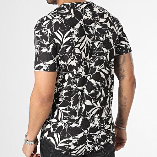 Tee Shirt Oversize Noir Floral