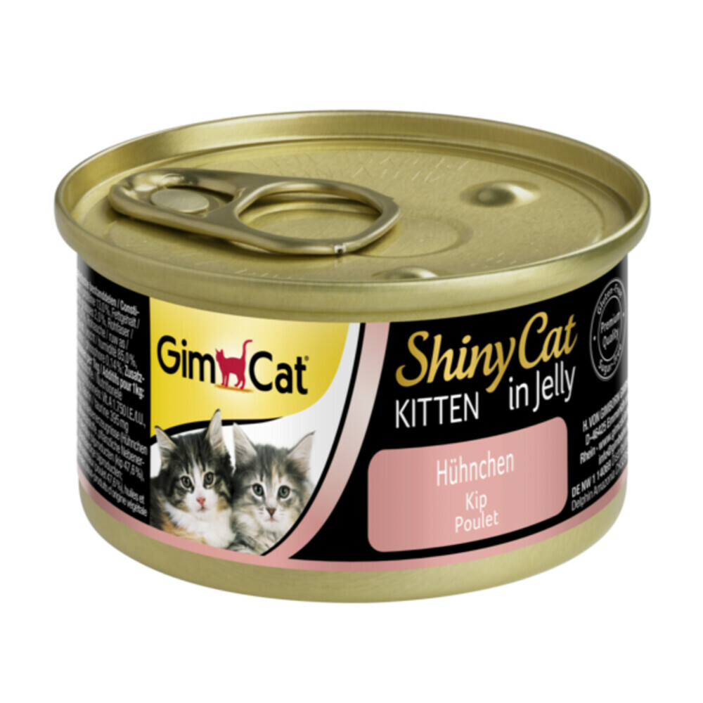 24x GimCat ShinyCat Kitten in Jelly Kip70 gr
