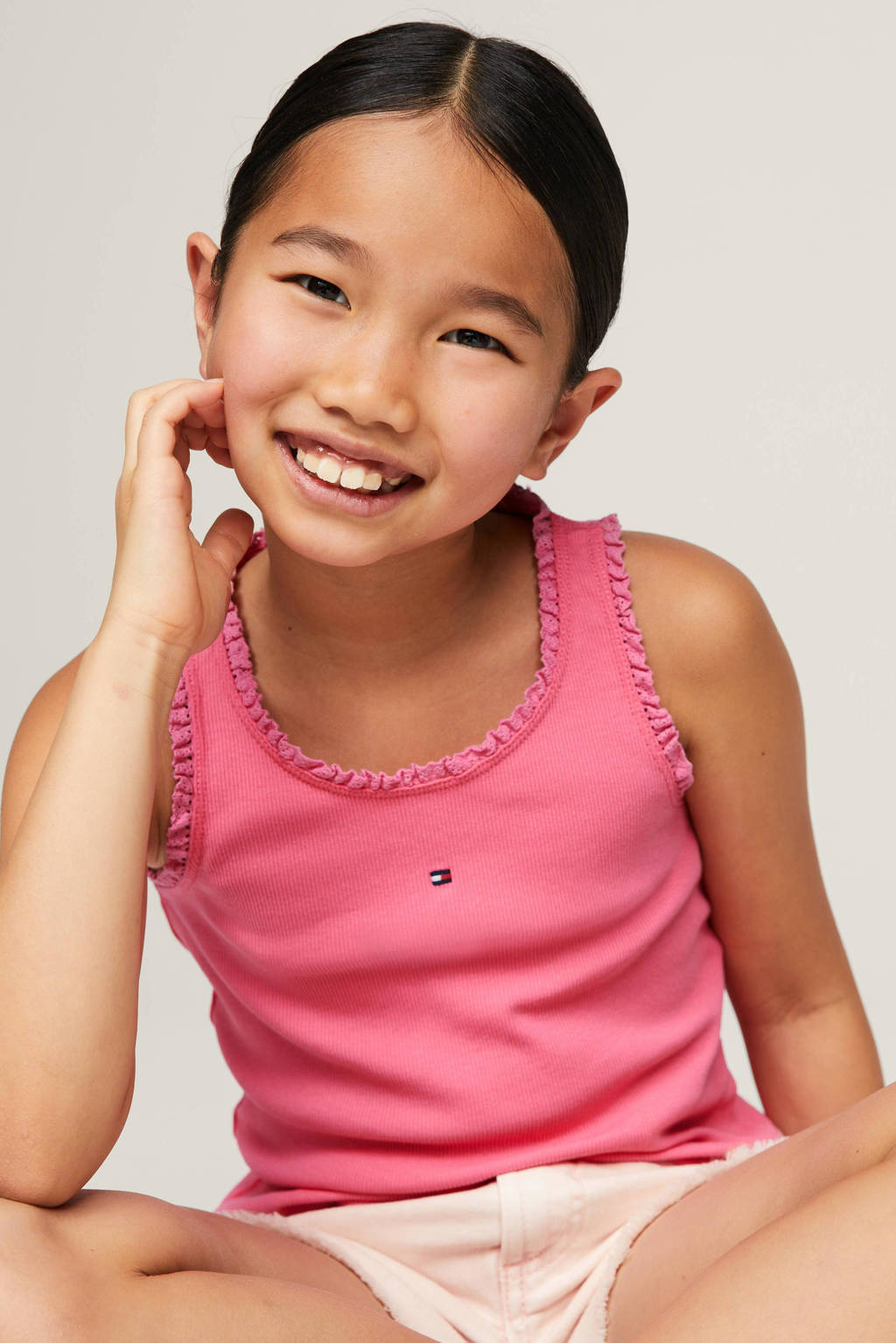 Tommy Hilfiger singlet koraal roze