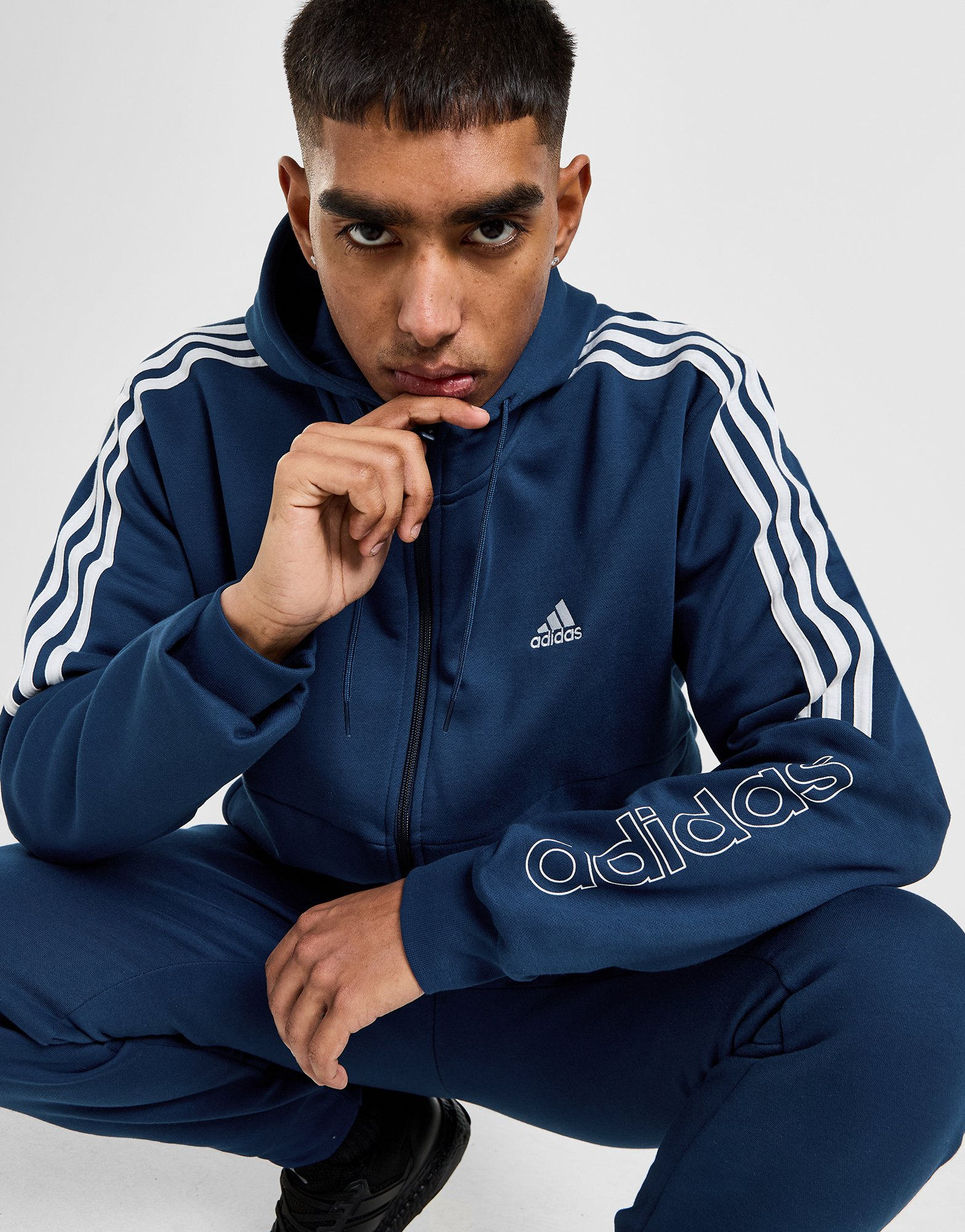 adidas Ensemble de survêtement 3 bandes Homme