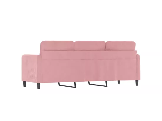 Canapé à 3 places Rose 180 cm Velours