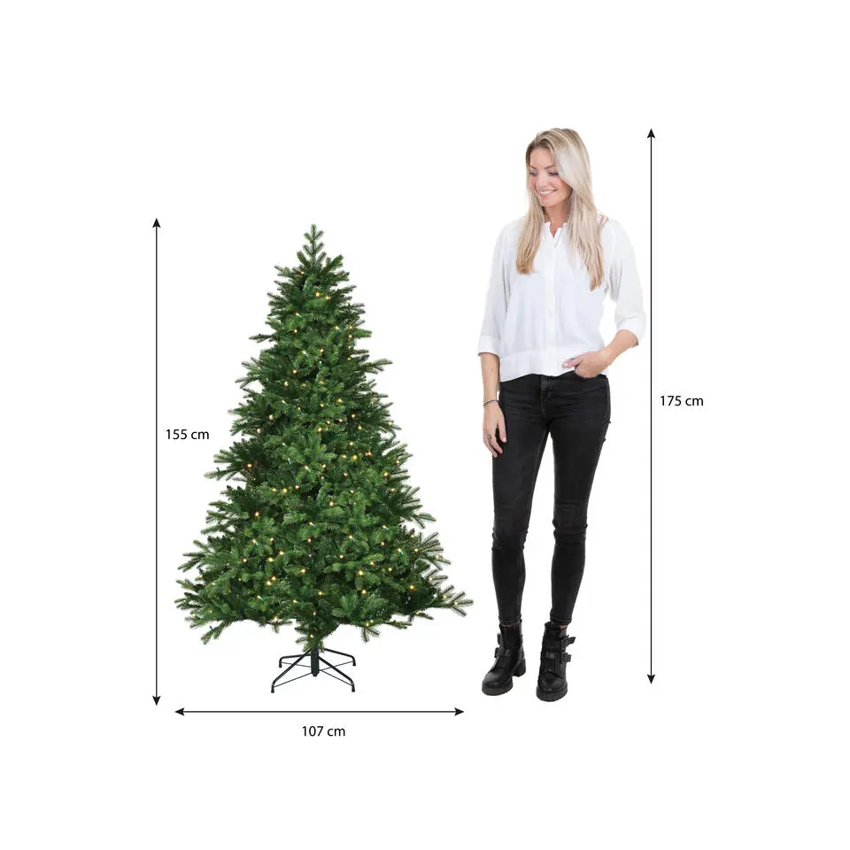 Black Box Trees Brampton Kunstkerstboom met Verlichting - H155