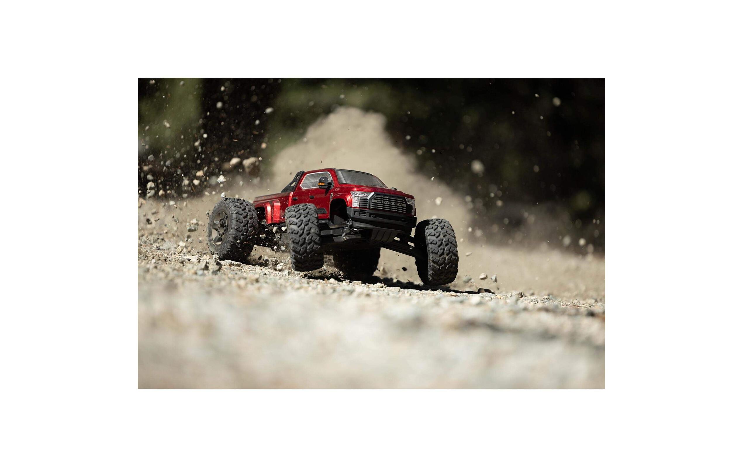 Monster Truck Big Rock 6S Rot, ARTR, 1:7<br>Crewcab Pick-Up Monstertruck mit brachialem 6S Brushless Antrieb