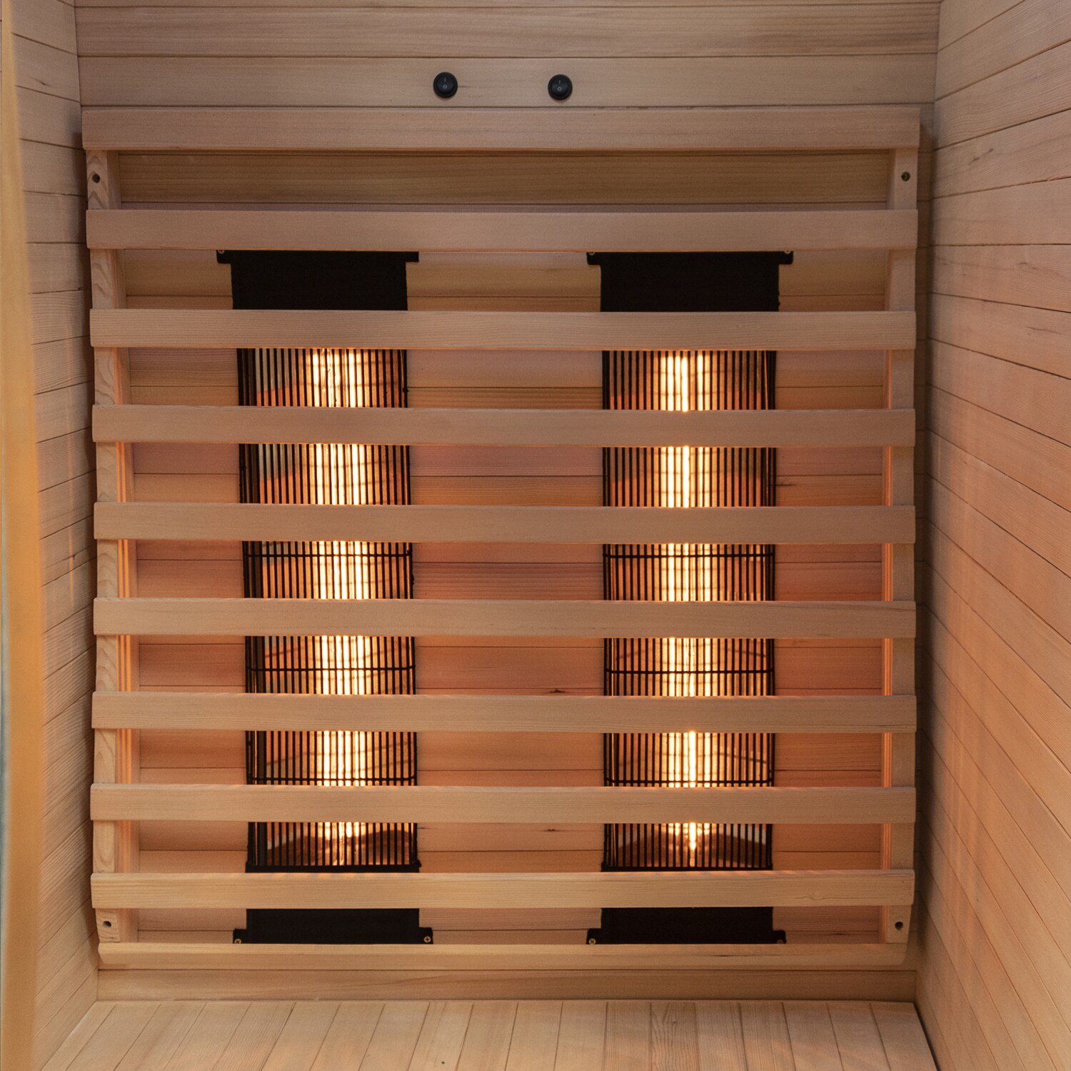 Dewello® Infrarotkabine Infrarotsauna CALGARY 90cm x 90cm inkl. 4 Vollspektrumstrahler, Farblichtherapie, LED
